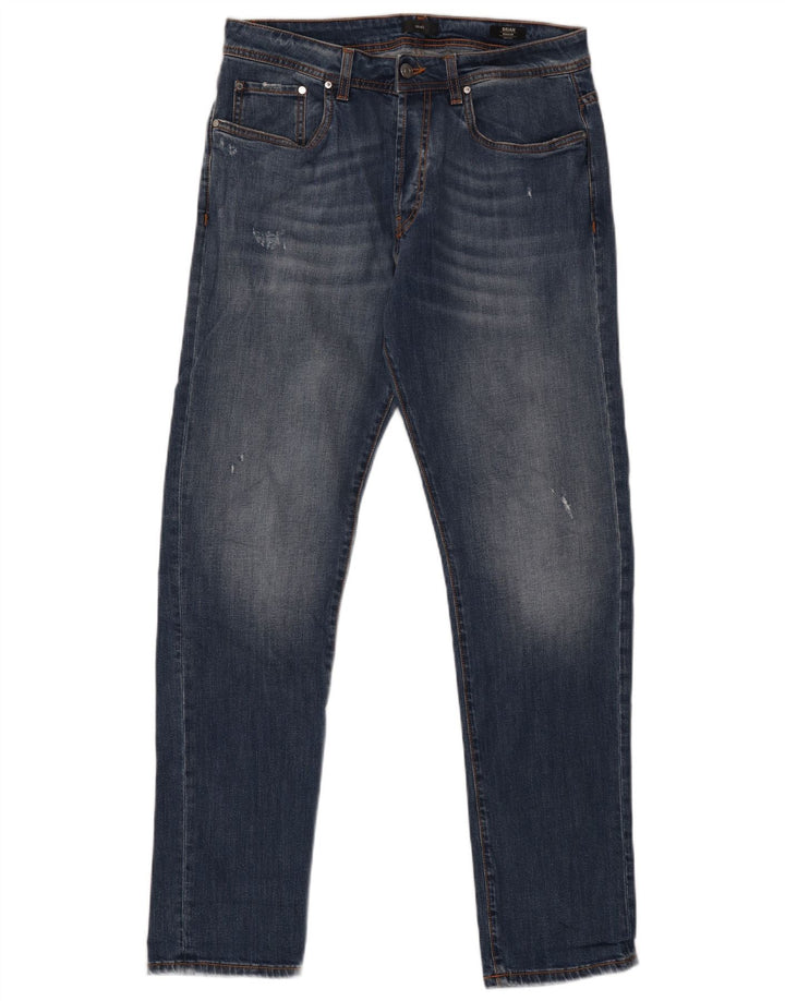 Liu Jo Herren Regular Straight Jeans W33 L33 Marineblau