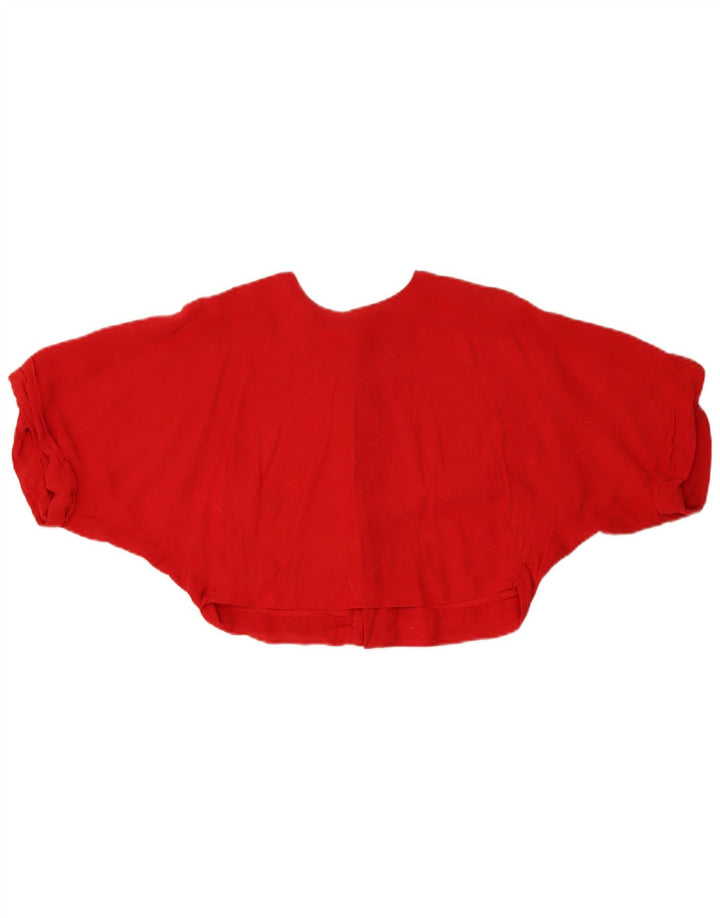 Vintage Damen Übergroßes 2-teiliges Rockset UK 14 Medium W26 Rot