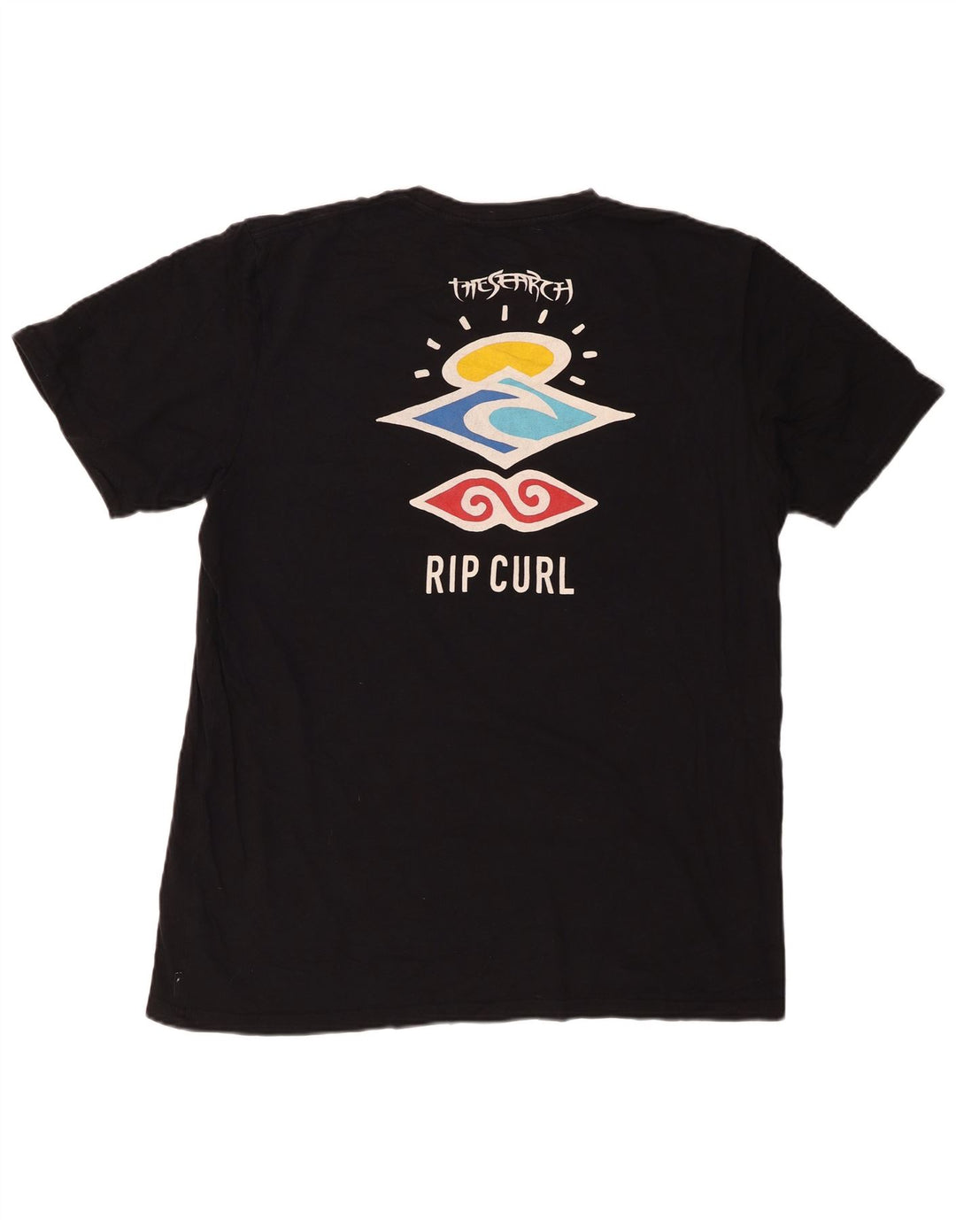 RIP CURL Herren Standard Fit Graphic T-Shirt Top 2XL Schwarz Baumwolle