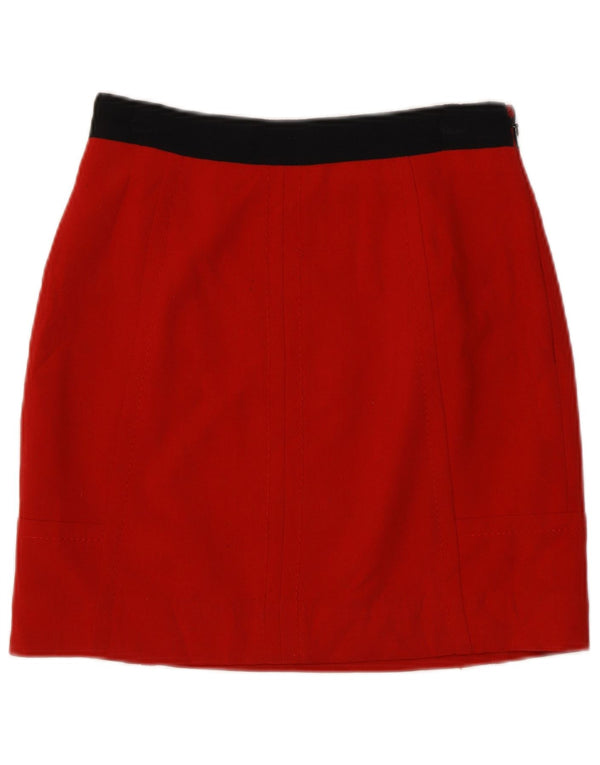 Coast Damen Minirock UK 8 Small W26 Roter Colourblock-Polyester