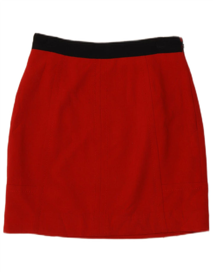 Coast Damen Minirock UK 8 Small W26 Roter Colourblock-Polyester