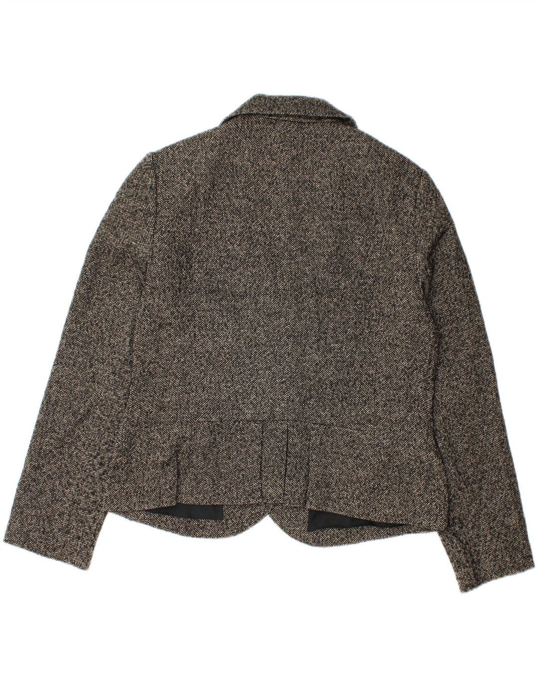 Phase Eight Damen-Blazerjacke mit 3 Knöpfen, UK 16, Größe L, schwarz gesprenkelte Wolle