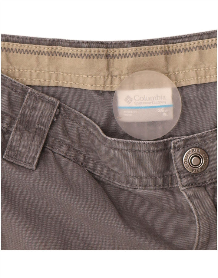 Columbia Herren Omni-Shield Cargo Shorts W36 Large Grau Baumwolle