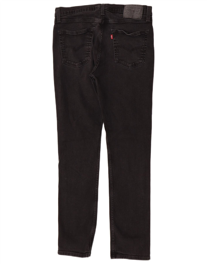 Levi's Herren 511 Slim Jeans W36 L34 Schwarze Baumwolle