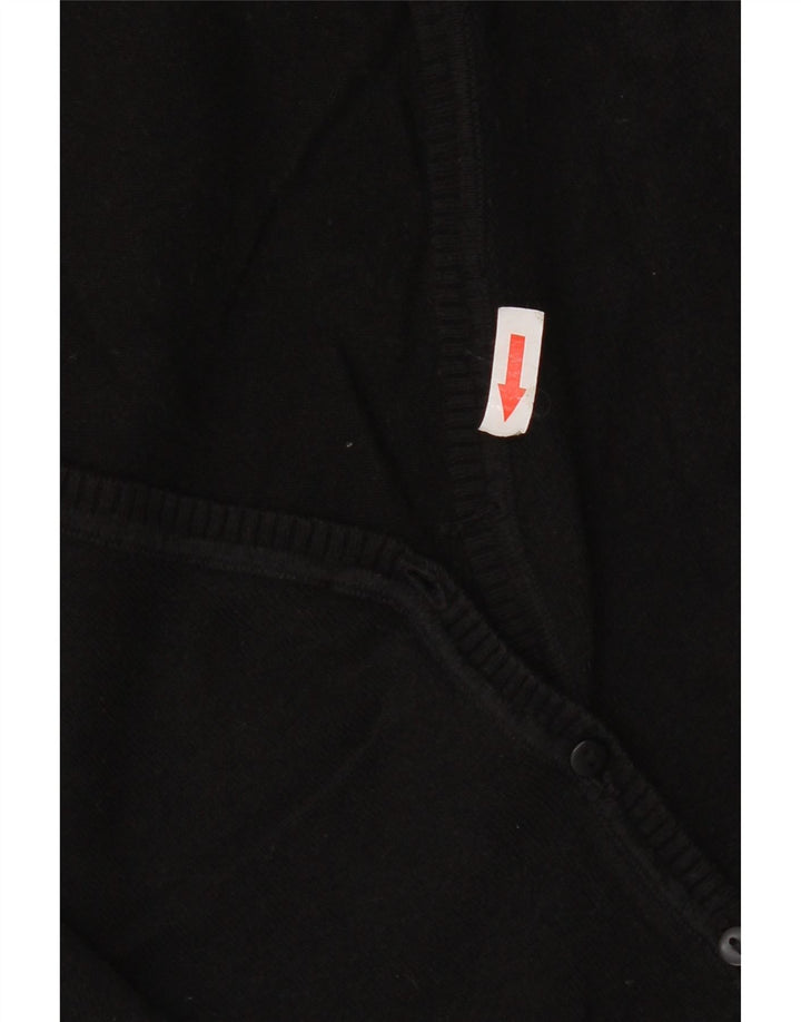 Zara Damen Strickjacke UK 12 Medium Schwarz