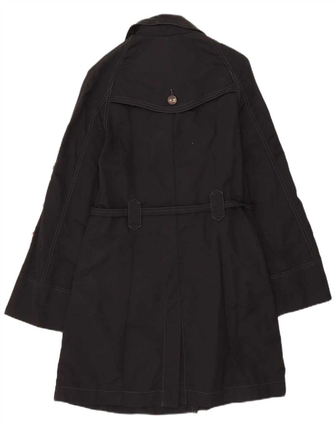 PEPE Jeans Damen Trenchcoat UK 10 Small Schwarz Baumwolle