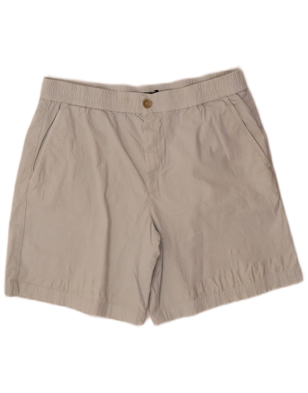 Zara Herren Chino-Shorts, groß, W34, graue Baumwolle