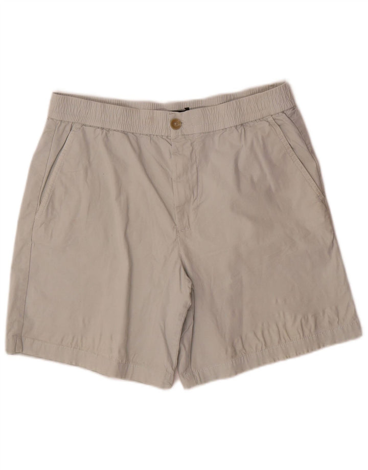 Zara Herren Chino-Shorts, groß, W34, graue Baumwolle