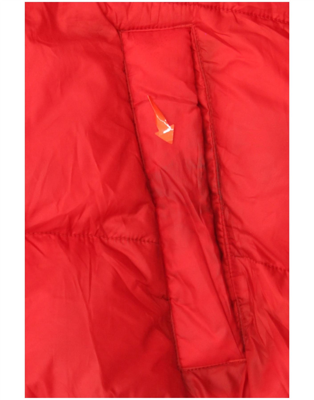 TOMMY HILFIGER Wattierte Herrenjacke mit Kapuze, UK 40, Größe L, Rot, Farbblock