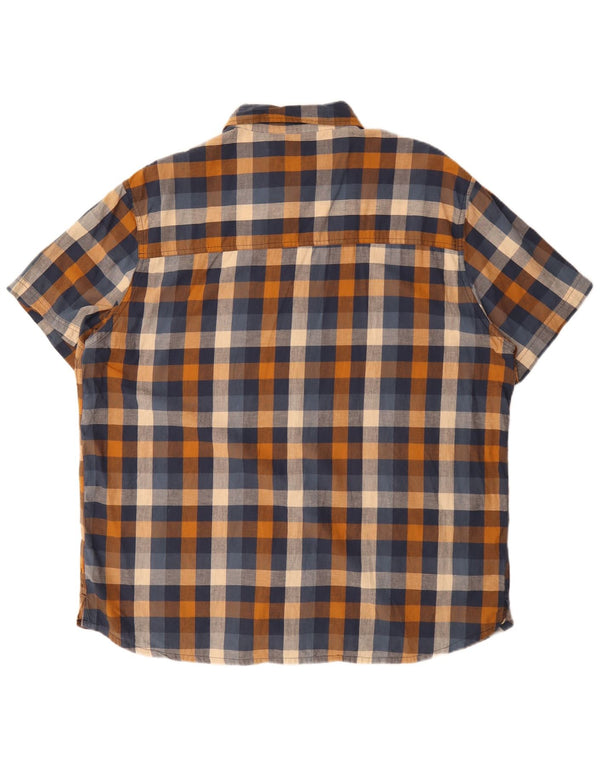 Mountain Warehouse Herren-Kurzarmhemd 3XL aus mehrfarbig karierter Baumwolle