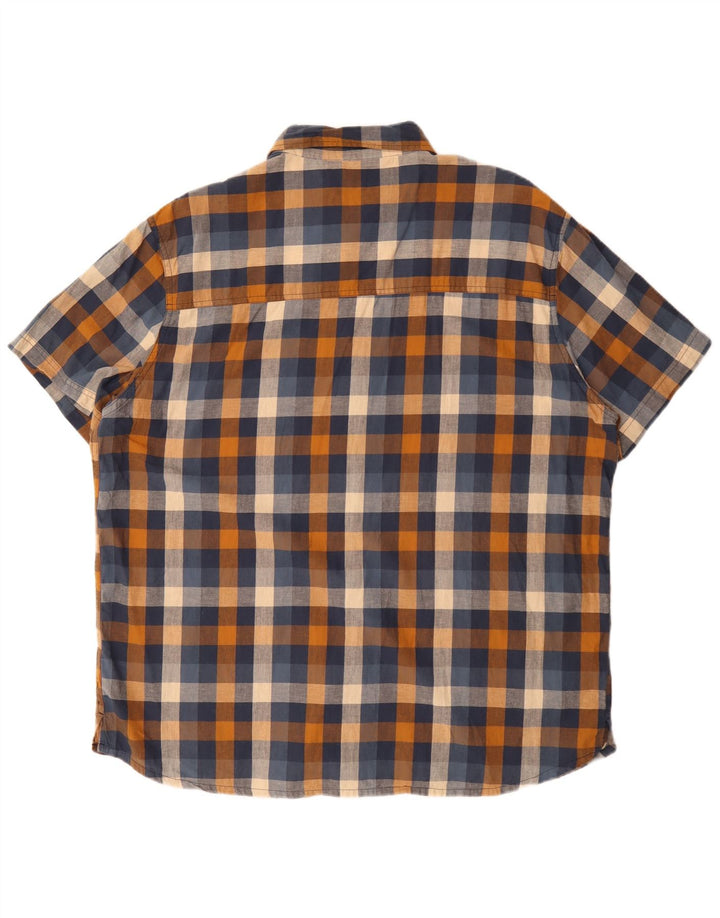 Mountain Warehouse Herren-Kurzarmhemd 3XL aus mehrfarbig karierter Baumwolle