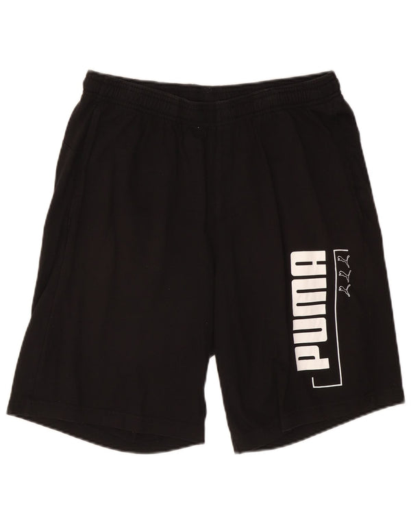 PUMA Herren Graphic Sport Shorts Große schwarze Baumwolle