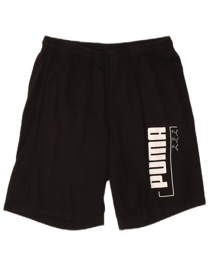 PUMA Herren Graphic Sport Shorts Große schwarze Baumwolle