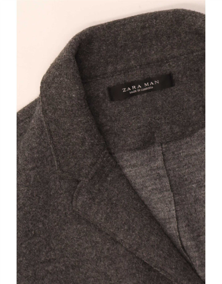 Zara Herrenmantel UK 38 Mittelgrau
