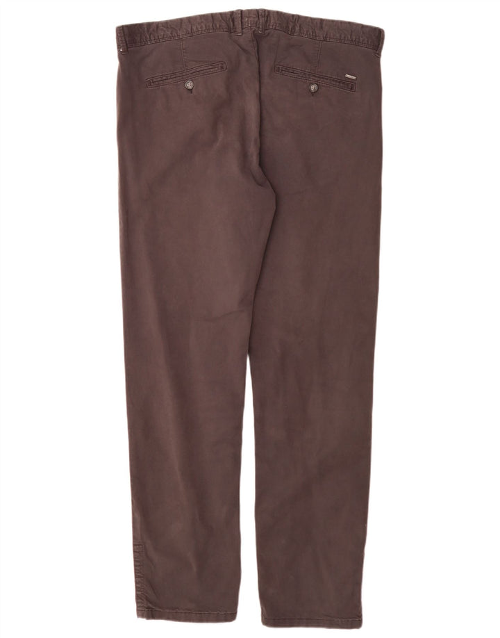 Woolrich Gerade Chinohose für Herren, W38, L32, graue Baumwolle