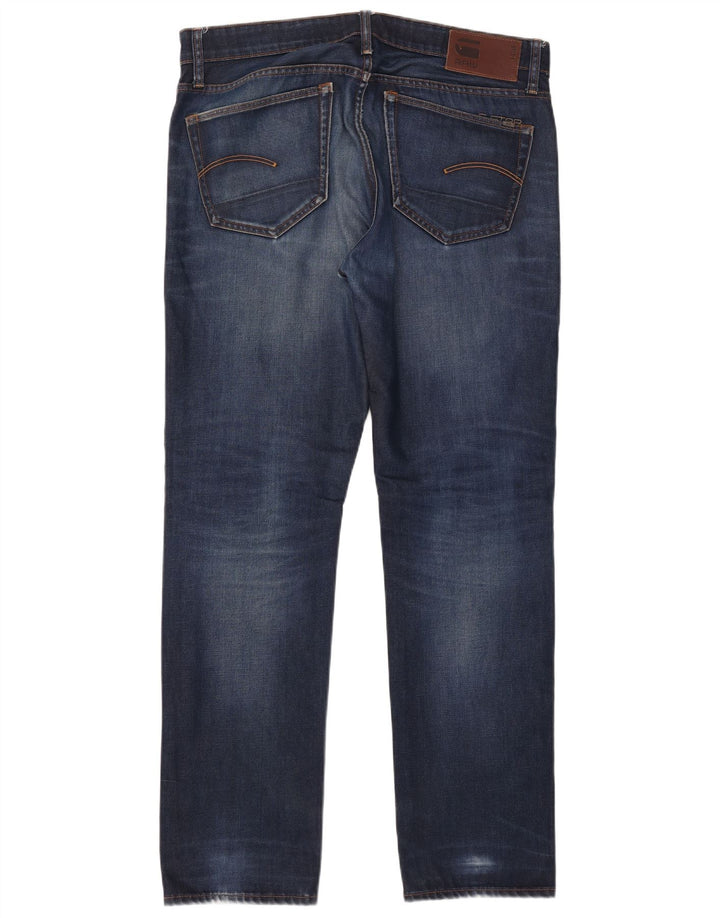 G-Star Herren Slim Jeans W38 L34 Marineblaue Baumwolle