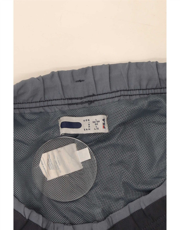 Fila Herren Cargo-Trainingshose, groß, marineblau, Farbblock-Polyester