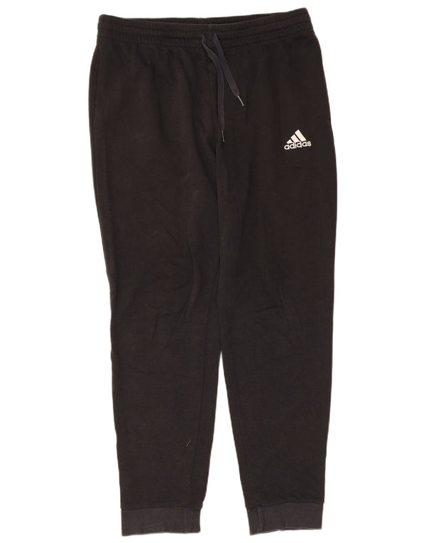Adidas Herren-Trainingshose, Jogginghose, Größe L, Schwarz, Baumwolle
