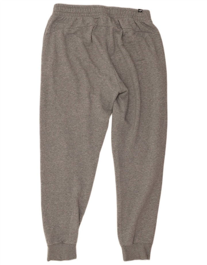 PUMA Herren-Trainingshose, Jogginghose, Größe L, Grau, Baumwolle