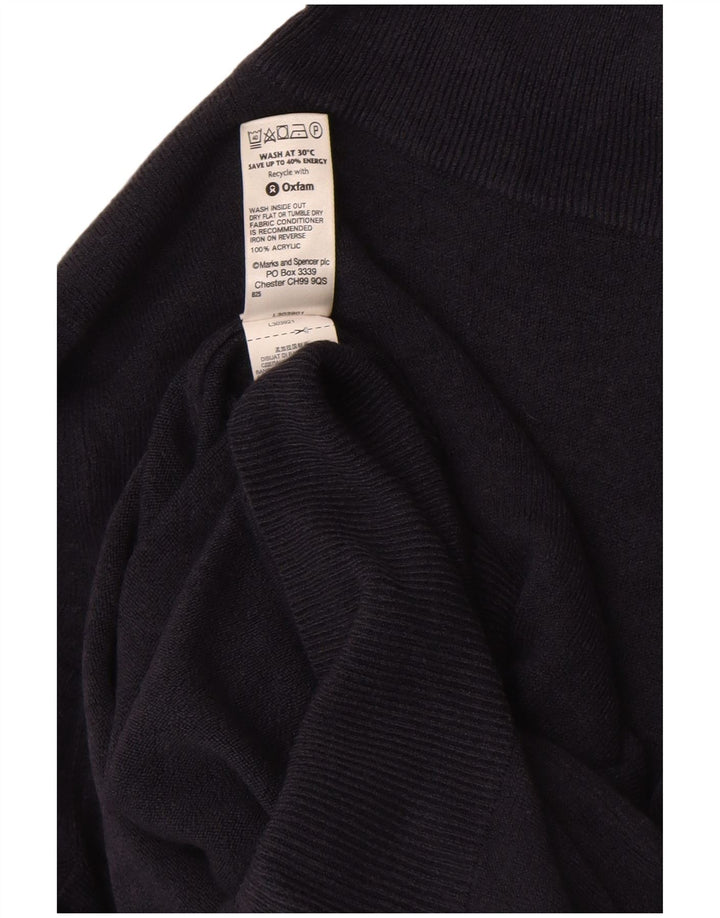 Marks & Spencer Rollkragenpullover für Damen, Gr. 10, Marineblau