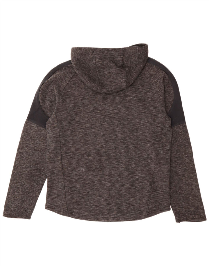 Puma Herren Kapuzenpullover aus mittelgrau gefleckter Baumwolle