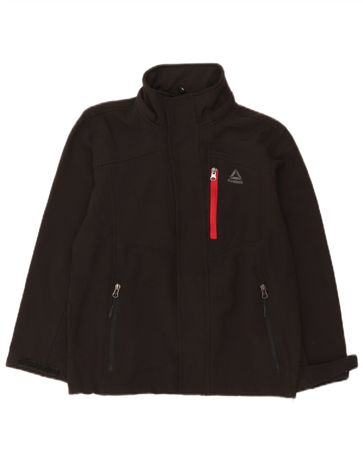 Reebok Jungen Windjacke, 7–8 Jahre, Größe S, Schwarz, Polyester