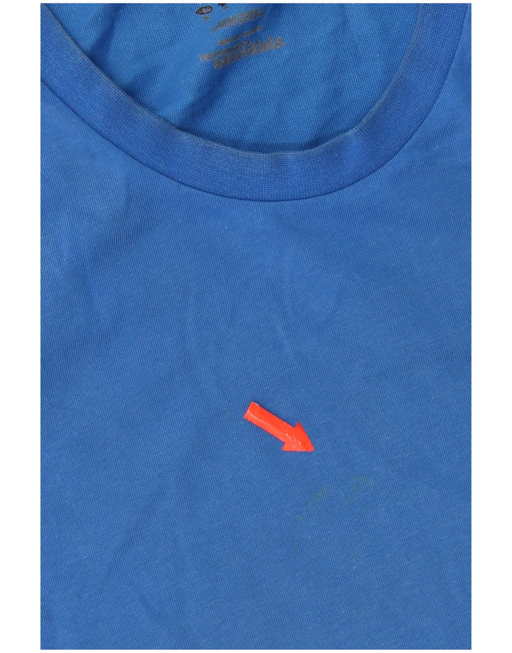 Adidas Herren T-Shirt Top XL Blau Baumwolle