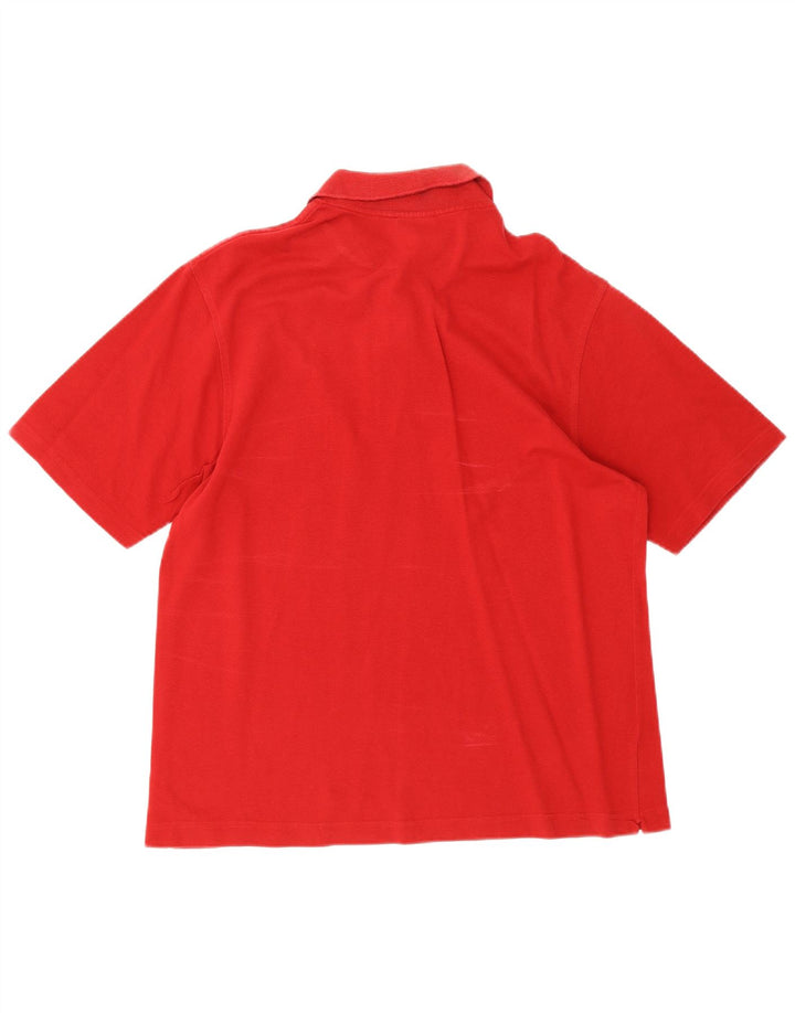 Lacoste Herren-Poloshirt, Größe 5, große rote Baumwolle