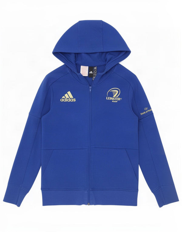Adidas Jungen Leinster Rugby Graphic Zip Hoodie Pullover 13-14 Jahre Blau