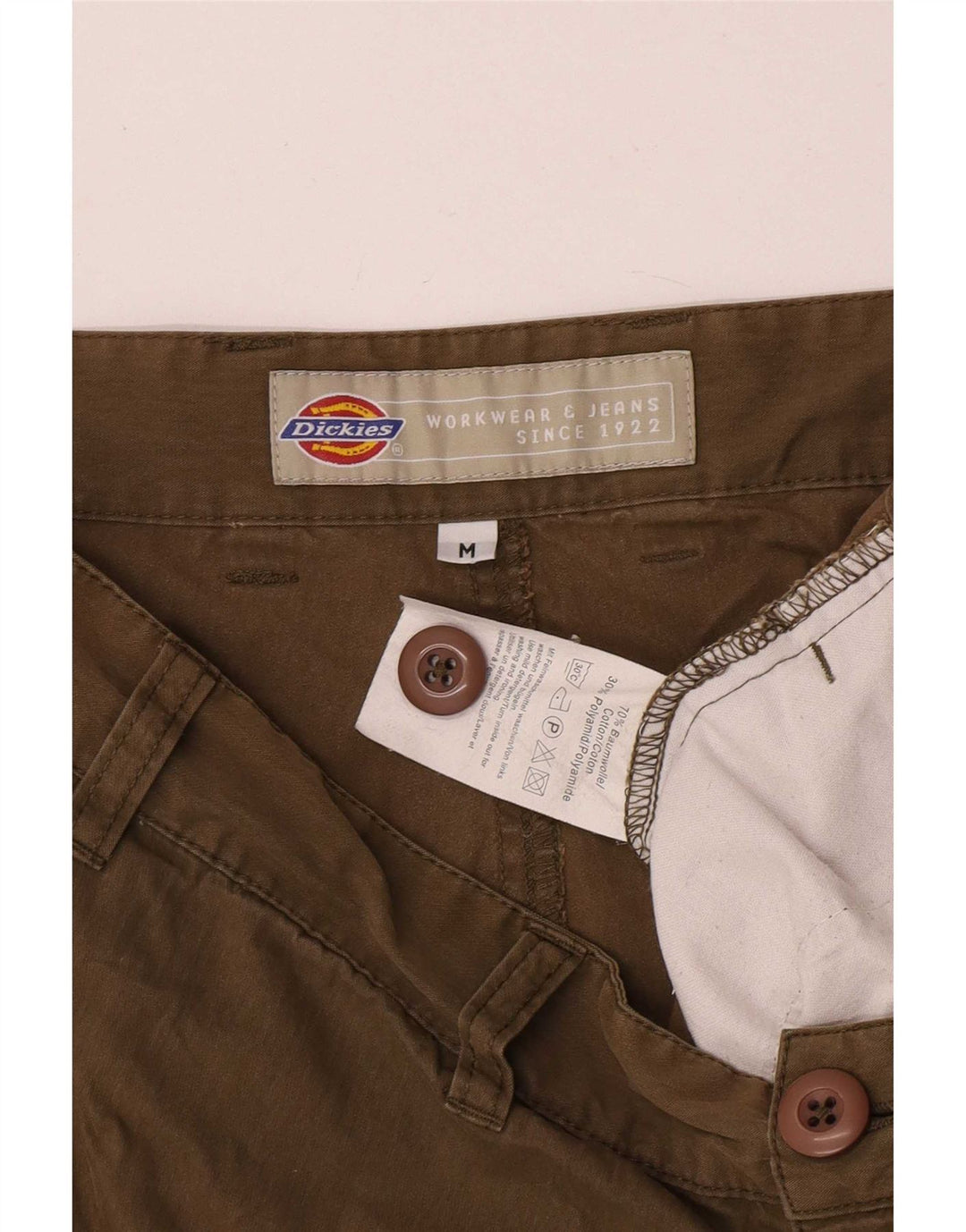 Dickies Herren Cargoshorts Medium W33 Khaki Baumwolle