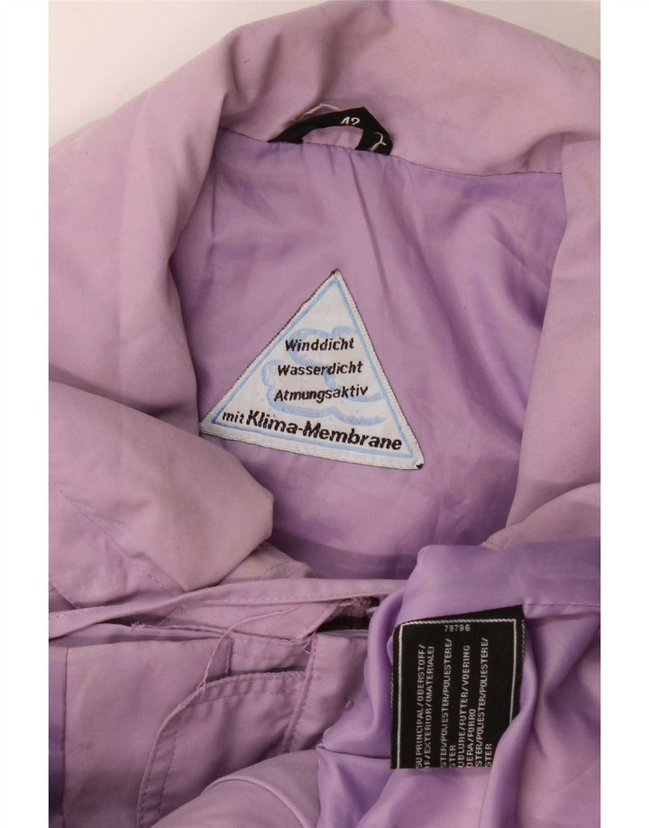 C & A Damen Übergroßer Windjacke-Mantel EU 42 Large Lila Polyester