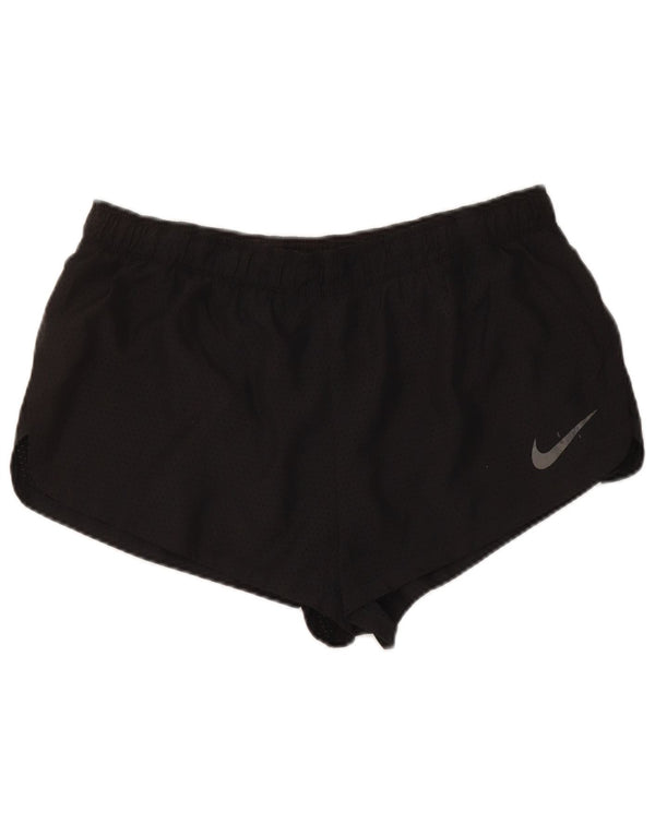 Nike Damen Dri Fit Sport Shorts UK 16 Large Schwarz Polyester