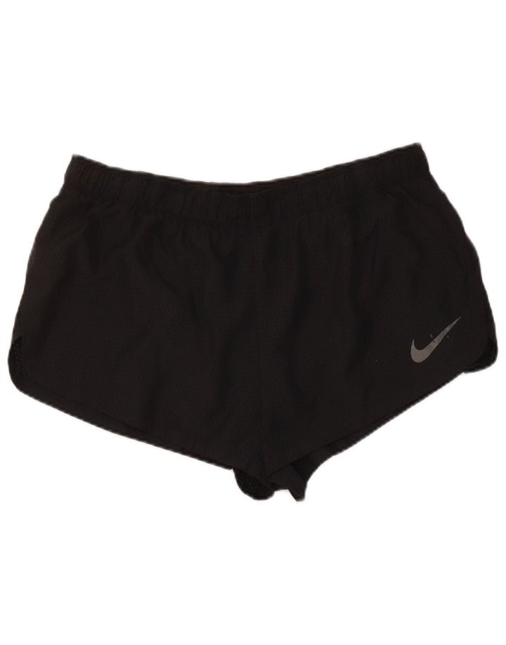 Nike Damen Dri Fit Sport Shorts UK 16 Large Schwarz Polyester