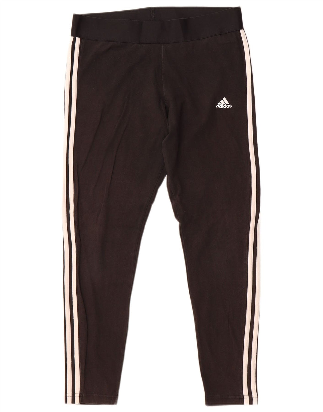Adidas Damen Leggings UK 16/18 Große schwarze Baumwolle
