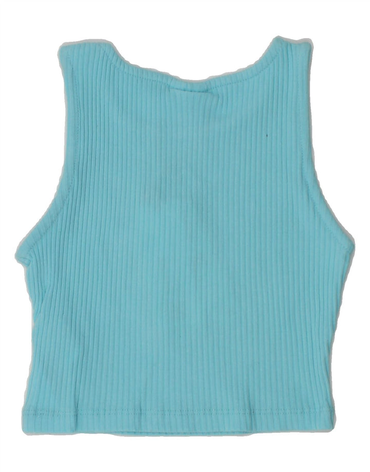 ZARA Girls Vest Top 5-6 Years Blue Cotton | Vintage Zara | Thrift | Second-Hand Zara | Used Clothing | Messina Hembry 