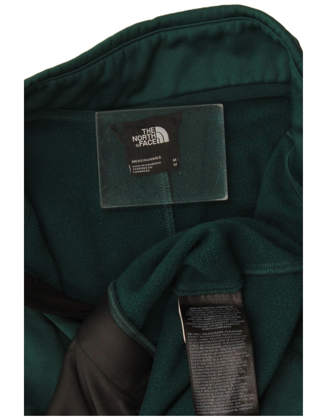 The North Face Herren-Trainingsanzugoberjacke aus mittelgrünem Polyester