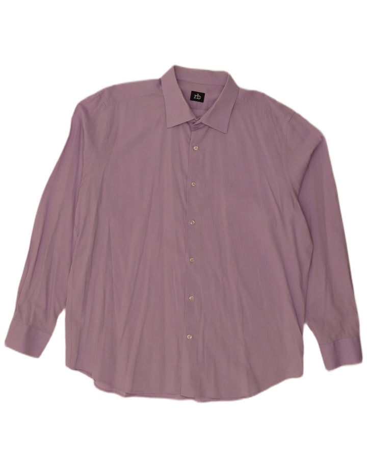 Roccobarocco Herrenhemd Größe 45 18 2XL Lila