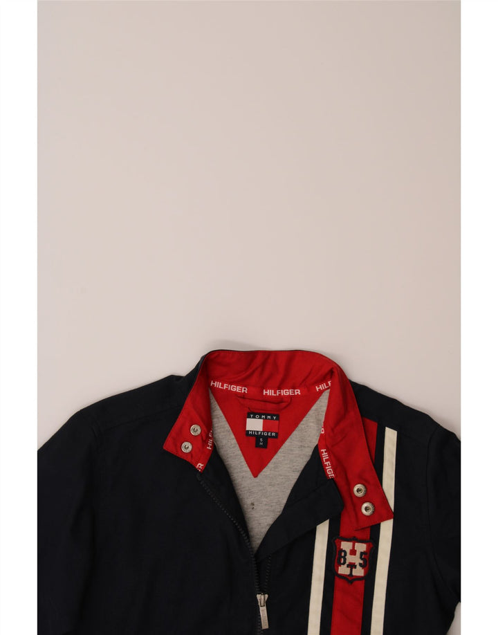 TOMMY HILFIGER Boys Bomber Jacket 4-5 Years Navy Blue Colourblock Cotton Vintage Tommy Hilfiger and Second-Hand Tommy Hilfiger from Messina Hembry 