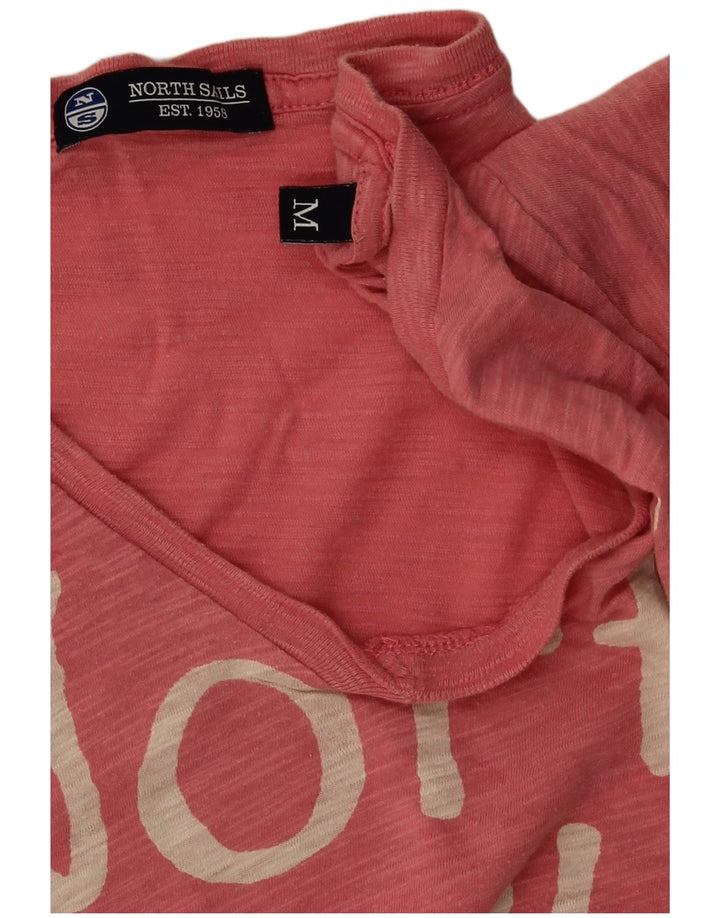 North Sails Damen-T-Shirt mit Grafik, UK 14, mittelrosa meliert