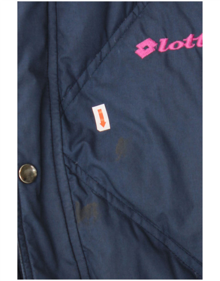 Lotto Herren Reversible Wattierte Jacke UK 36 Small Marineblau Polyester