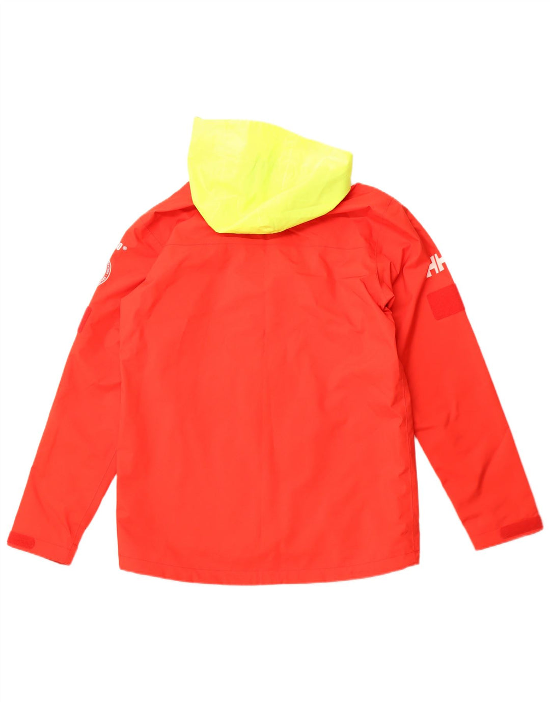 HELLY HANSEN Herren-Regenjacke mit grafischer Kapuze, UK 36, Größe S, Rot, Farbblock