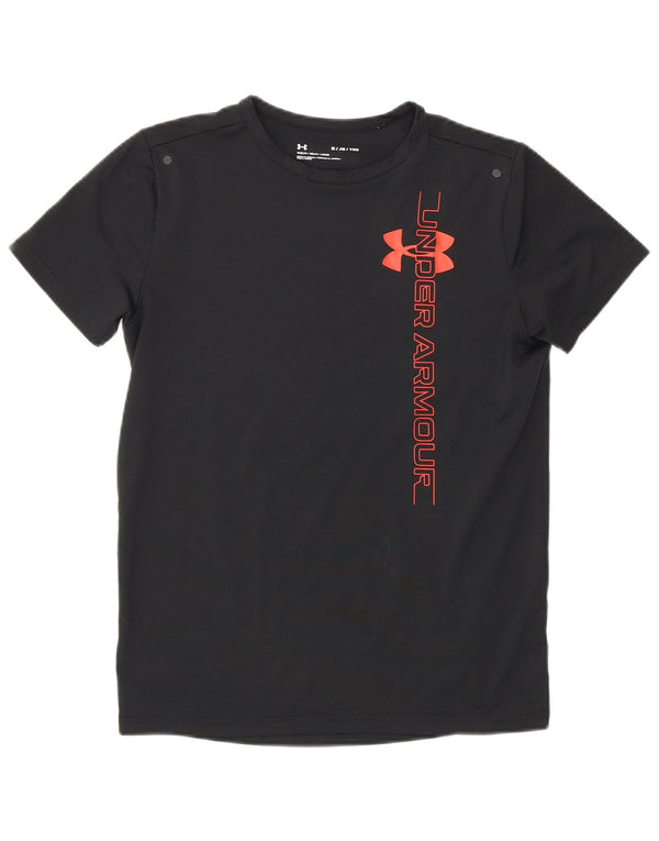 Under Armour Jungen-T-Shirt mit Grafik, 9–10 Jahre, Medium, Schwarz, Sport