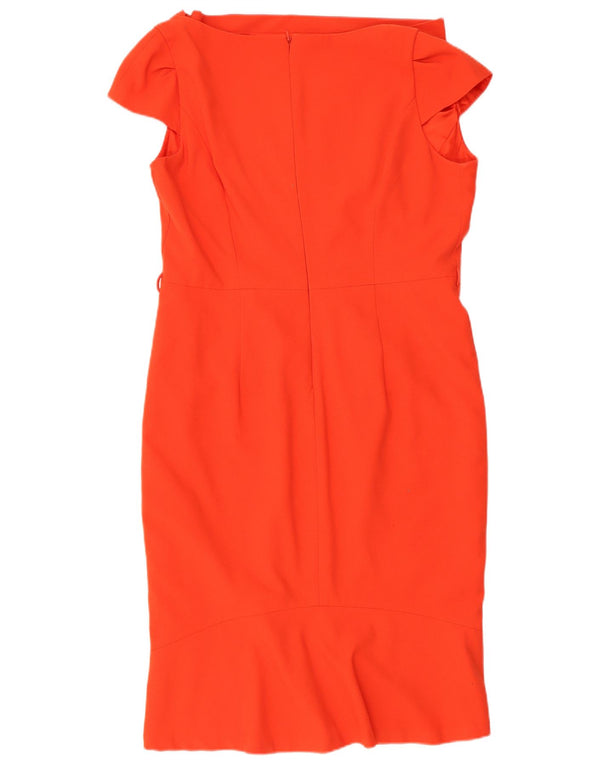 Next Damen Etuikleid UK 14 Mittelrotes Polyester