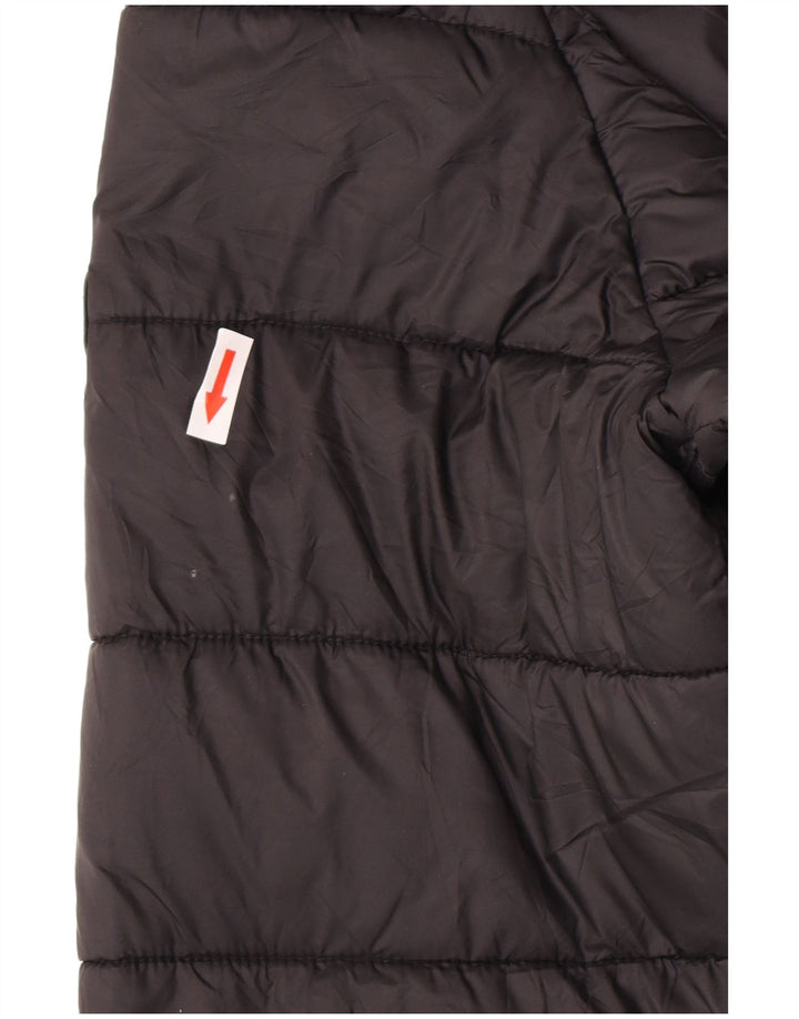 Barbour Wattierte Damenjacke mit Kapuze, UK 14, großes schwarzes Polyamid