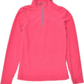 MOUNTAIN WAREHOUSE Girls Zip Neck Fleece Jumper 11-12 Years Pink Polyester | Vintage Mountain Warehouse | Thrift | Second-Hand Mountain Warehouse | Used Clothing | Messina Hembry 