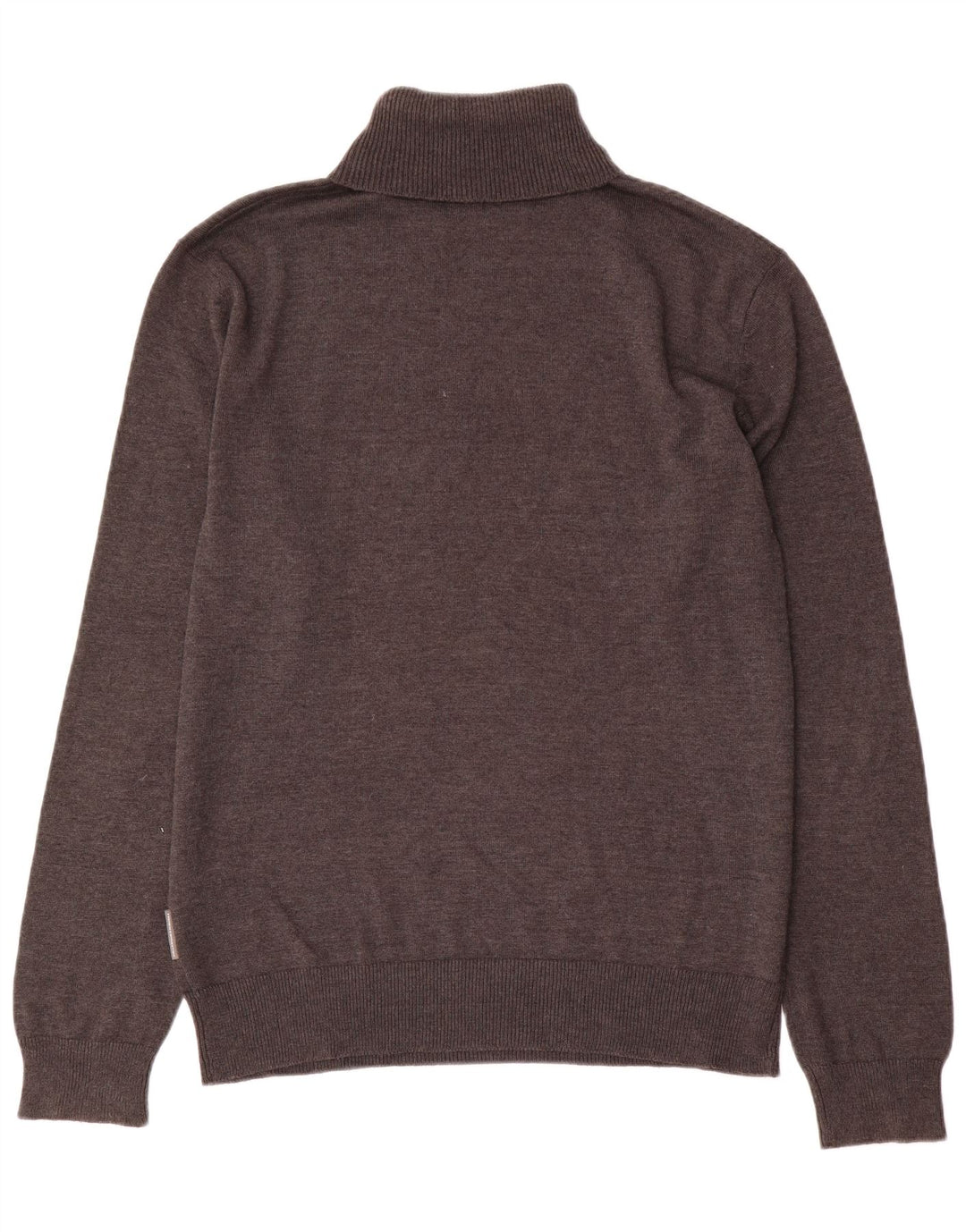 French Connection Rollkragenpullover für Herren, groß, aus brauner Baumwolle