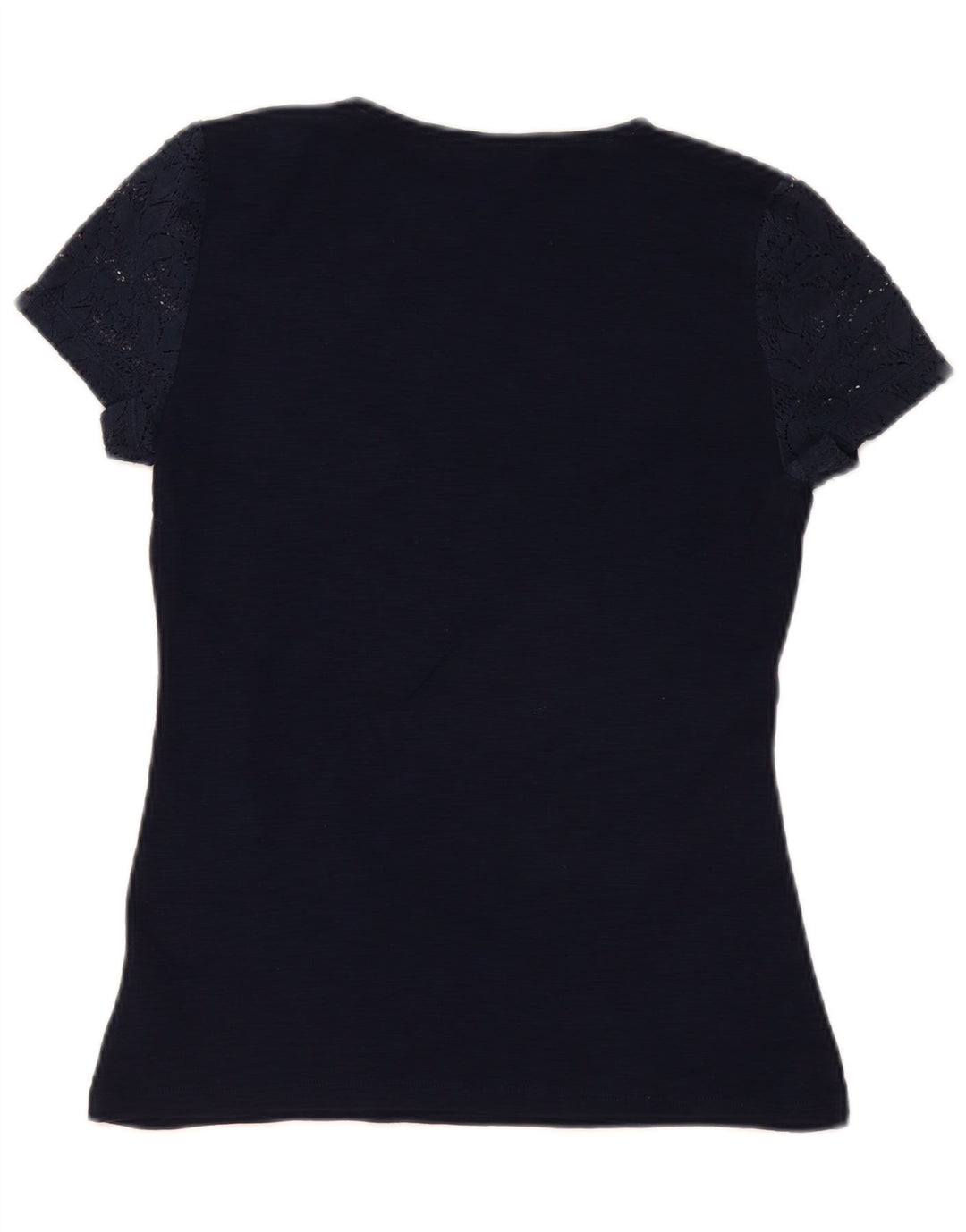 Chaps Damen-Blusenoberteil, Gr. 10, Größe S, marineblau, geblümt, Baumwolle