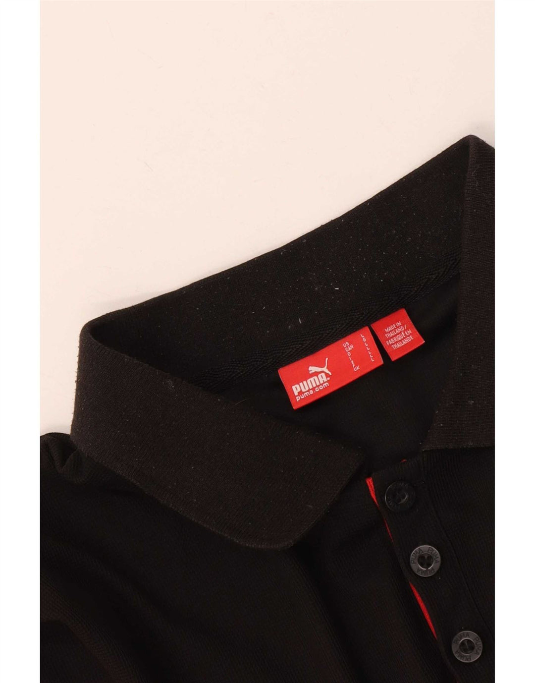 Puma Herren-Poloshirt mit normaler Passform, Größe L, Schwarz, Sport