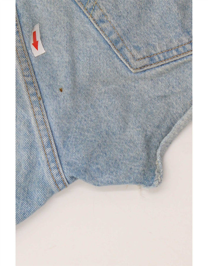 Levi's Damen 501 Distressed Denim Shorts W26 Small Blaue Baumwolle