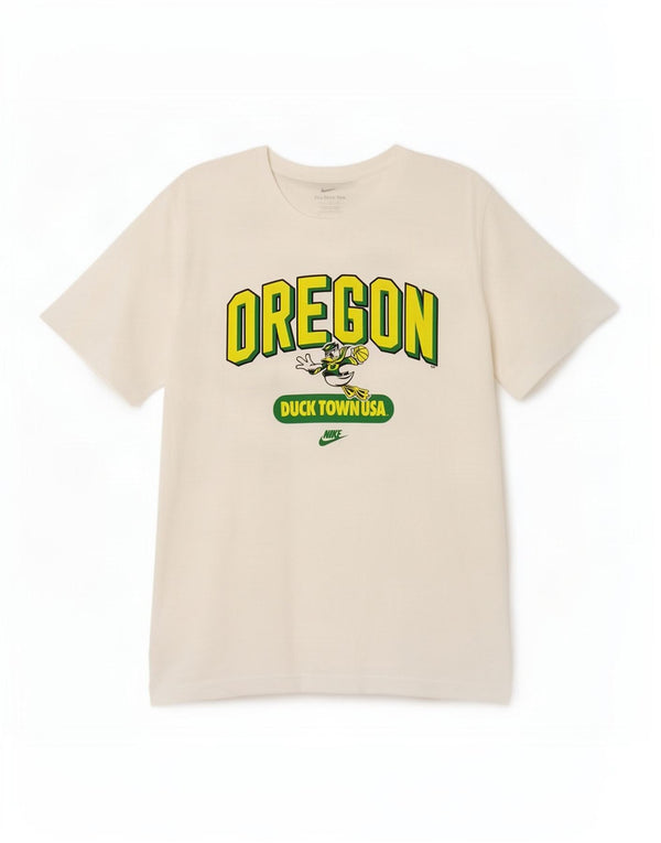Nike Herren Oregon Ducks Grafik-T-Shirt, XL, weiße Baumwolle